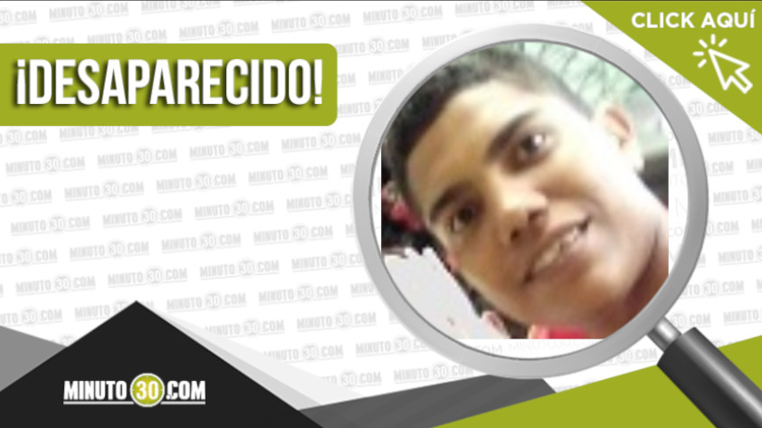 Keiner David Luna Luna de 20 años está desaparecido, ¿lo ha visto? 3 desaparecido Keiner David Luna Luna