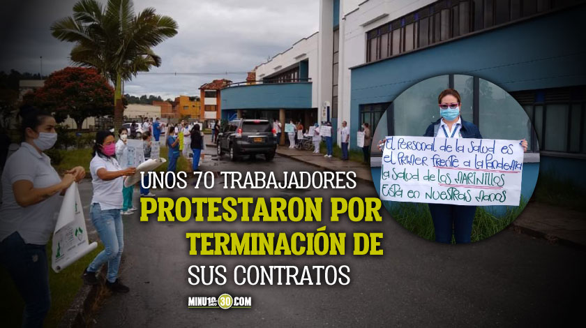 FOTOS: Trabajadores del hospital de Marinilla denuncian que les terminaron contrato en época de Covid-19 1 Marinilla Hospital
