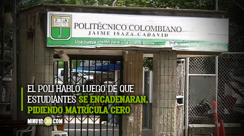 ¡Va por buen camino! Aunque aún no se ha completado, el 'Poli' Jaime Isaza Cadavid avanza en la matrícula cero 1 Va por buen camino Aunque aun no se ha completado el Poli Jaime Isaza Cadavid avanza en la matricula cero