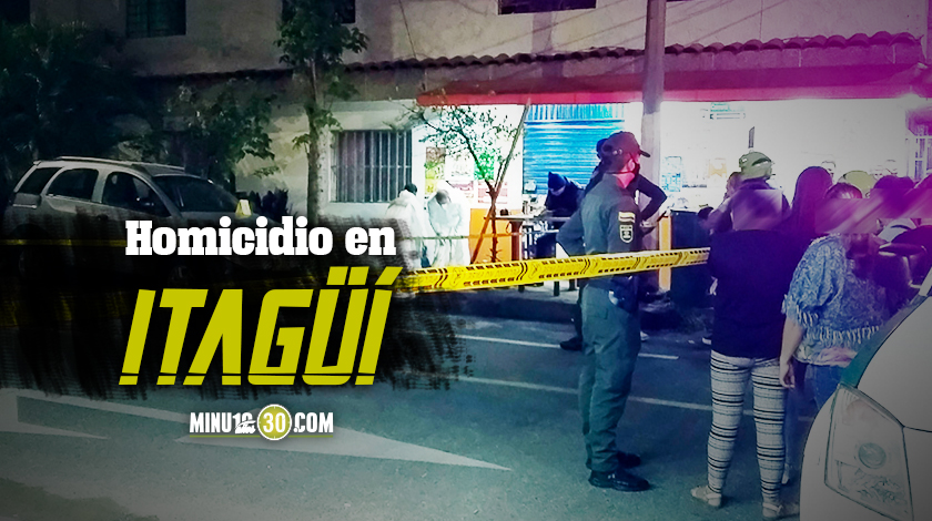 EN FOTOS Y VIDEO: Se estaba tomando una ‘pola’ afuera de una tienda cuando lo mataron a tiros 1 Homicidio en Itagui 21 08 2020