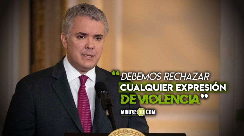 VIDEO: Duque reiteró 'cero tolerancia' con abusos de autoridad, y rechazó actos vandálicos y los desmanes de ayer 1 Ivan Duque presidente sobre manifestaciones por muerte de Javier Ordonez