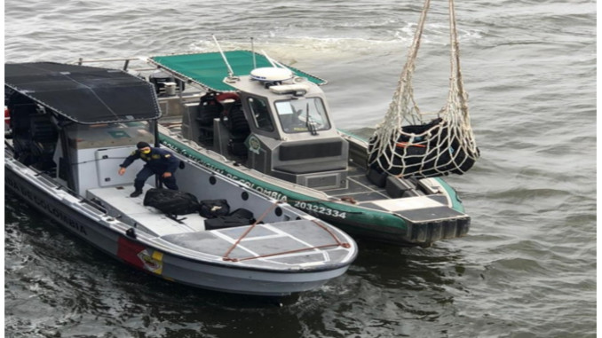 Más de media tonelada de cocaina incautaron en el Golfo de Urabá