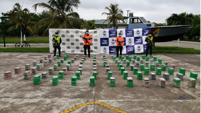 Más de media tonelada de cocaina incautaron en el Golfo de Urabá