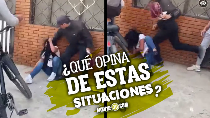 EN VIDEO: ¡Uy, tremenda ‘terapiada’! A patadas y del pelo, golpearon a una presunta ladrona