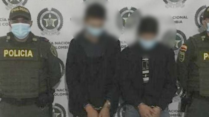 ¡Qué peligro! Andaban ‘enfierrados’ en Andes, Antioquia pero los cogieron