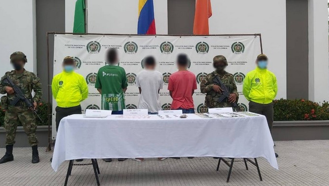 Por microtráfico capturaron a cuatro sujetos en Carepa