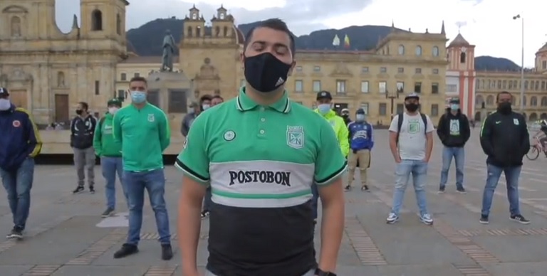 Seguidores de Atlético Nacional en Zipaquirá