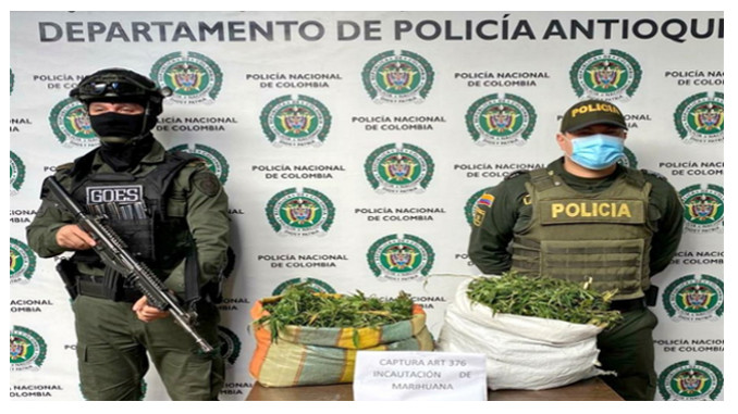 ¡Todo eso! Niño fue aprehendido al ser descubierto con dos costales de marihuana