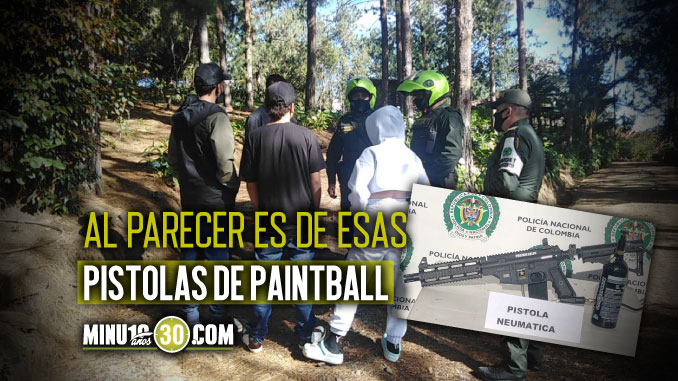 Fotos: ¡No pues, qué risa! En Guarne vieron a un menor asustando a la gente con una pistola neumática