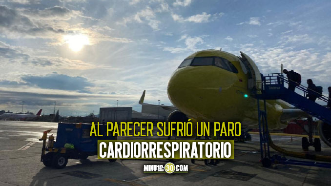 Pasajero murió a bordo de un avión que cubría la ruta Bogotá- Medellín