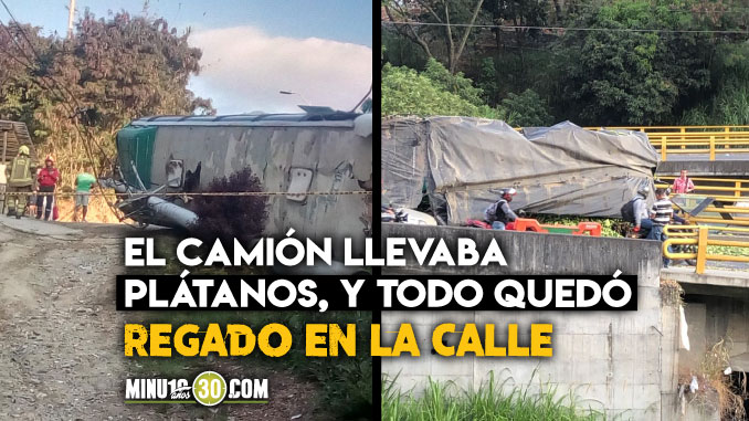 Fotos y video: ¡Tremendo golpe! Bus, al parecer sin frenos, se llevó por delante un camión en Robledo