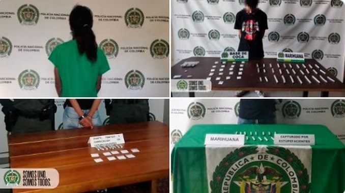 En Copacabana, Itagüí, Girardota y Medellín: los cogieron con droga lista para la venta