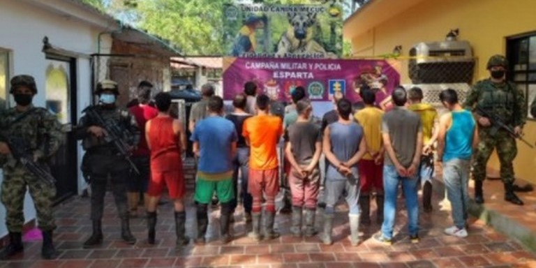 Sujetos capturados por minería ilegal