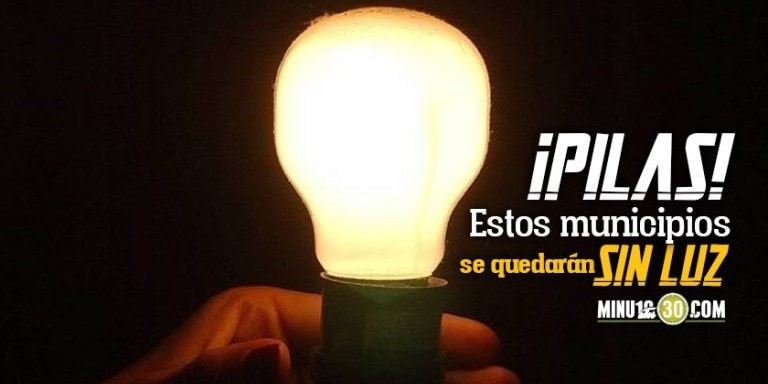 Municipios con cortes de luz
