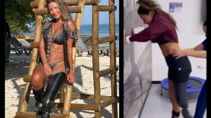 VIDEO. ‘Dominando la prótesis’, Daniella Álvarez mostró su arduo proceso para intentar saltar