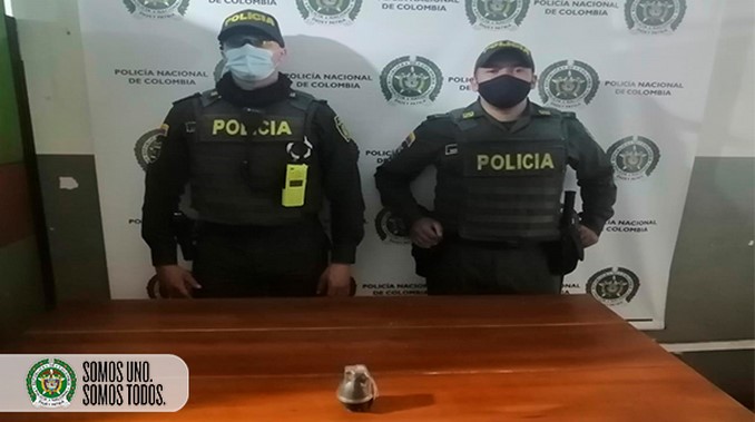FOTOS. Hallaron una granada de fragmentación en el municipio de Copacabana