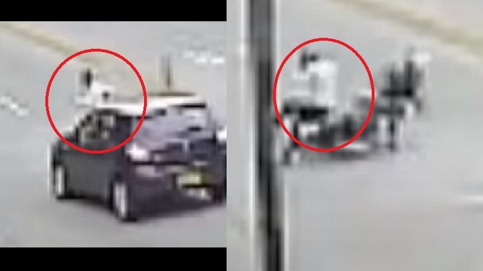 VIDEO: ¡Qué peligro! Se le están ‘tirando’ a los carros y motos, al parecer, para robarles