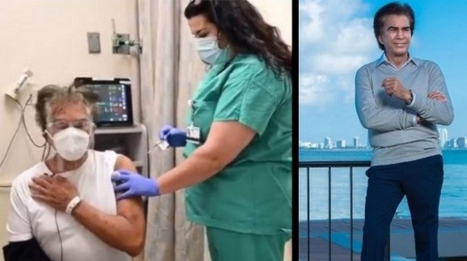 VIDEO: José Luis Rodríguez “El Puma” ya tiene la primera dosis de la vacuna contra el covid