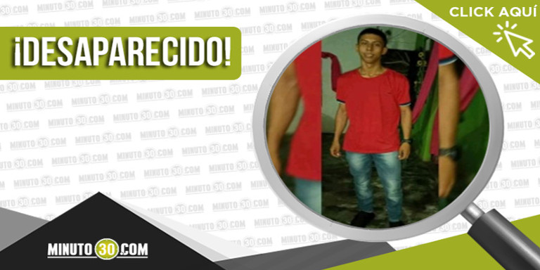 Familiares buscan a Marlon Alberto Bravo Hernández, desaparecido desde el 21 de enero