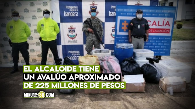 Incautaron 188 kilogramos de marihuana en Chocó