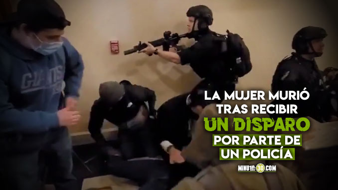 EN VIDEO: ¡Impresionante! El momento exacto en el que simpatizante de Trump fue baleada en el Capitolio