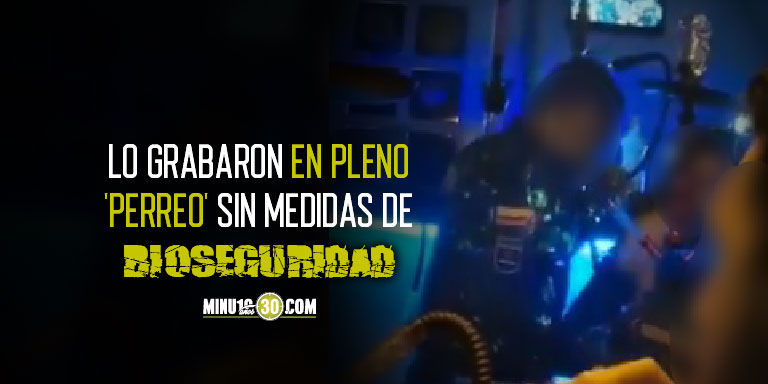 VIDEO: ¡Tremendo! Pillaron a un Policía bailando reguetón en el Parque Lleras sin tapabocas y muy ‘pegadito’ a una mujer