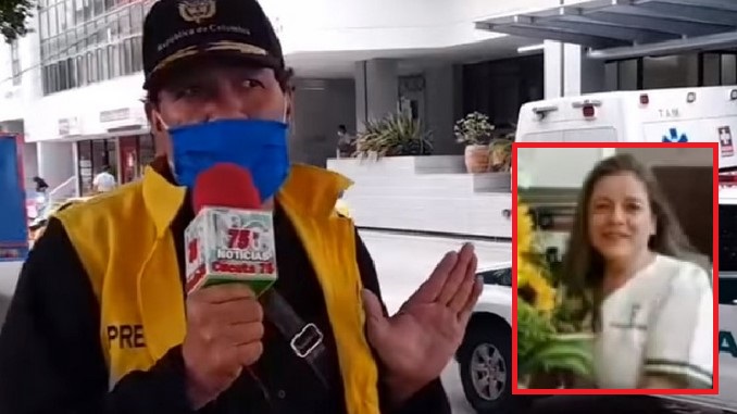 VIDEO: ¡Lamentable! Reportero en Cúcuta tuvo que dar la noticia de la muerte de su esposa por Covid en plena transmisión en vivo