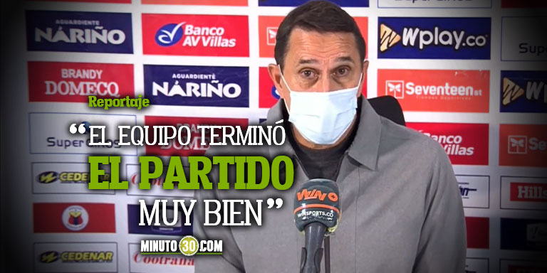 Alexandre Guimaraes defendió variantes en la nómina y sustituciones en partido con Pasto 1 Alexandre Guimaraes analizo el empate entre Nacional y Pasto
