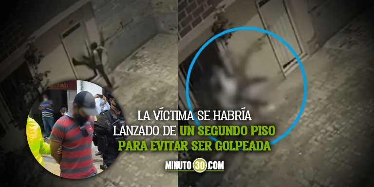 EN VIDEO: Cayó el sujeto que por sus agresiones habría provocado que su pareja se lanzara de un segundo piso en El Carmen