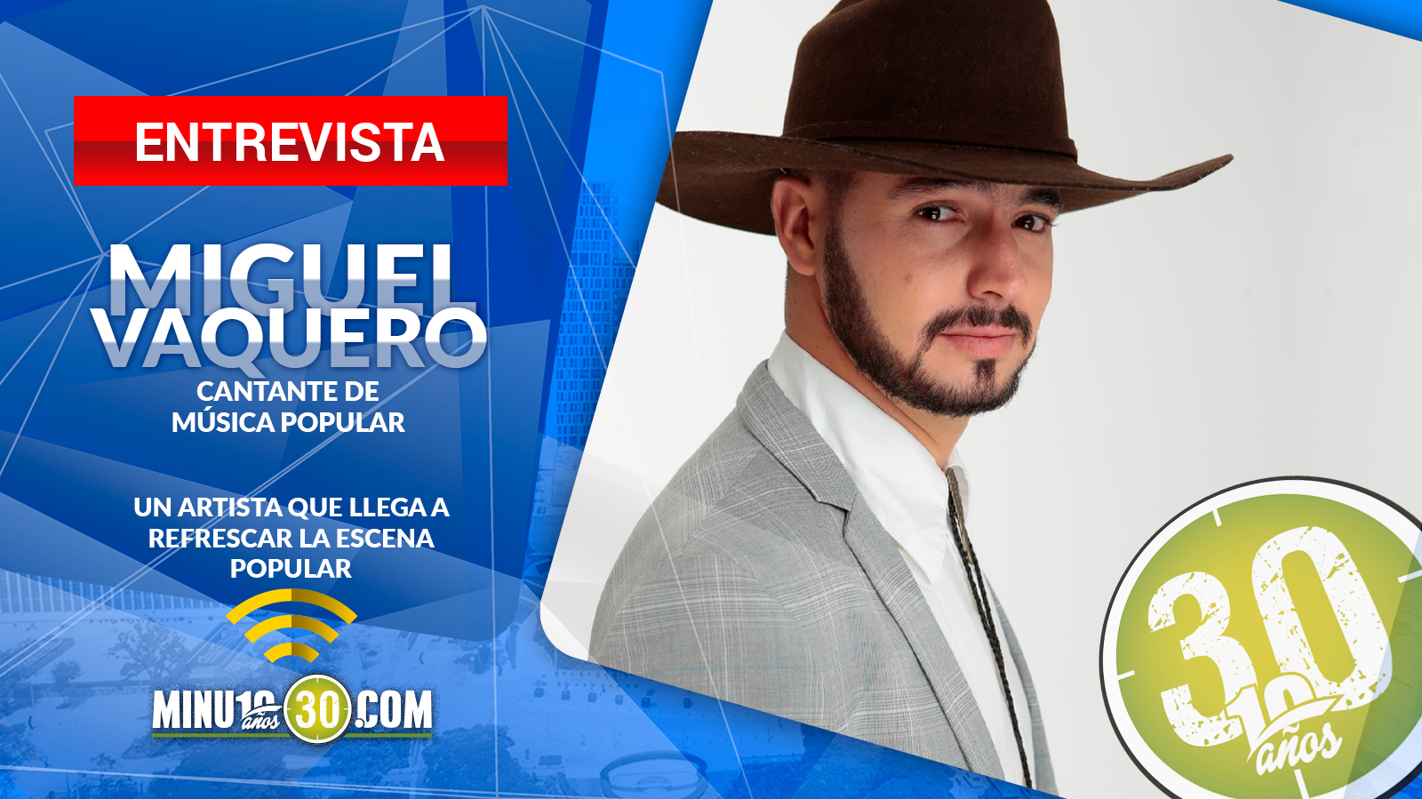 EN VIDEO: Miguel Vaquero, una nueva figura de la música popular