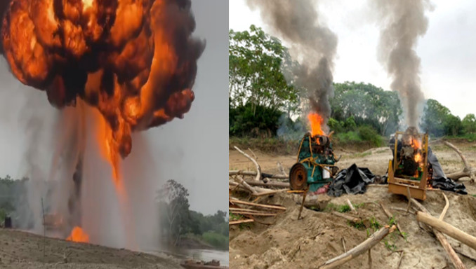 Ciudadanos brasileños fueron capturados por explotación minera en el Bajo Cauca