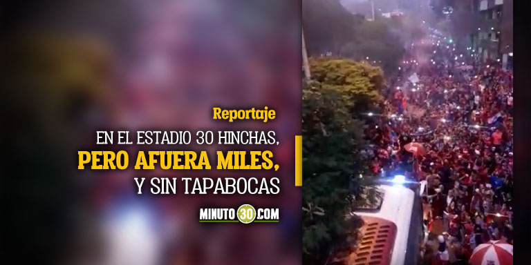 Video: ¡Se ‘rajaron’ feo! Aglomeración en el estadio, tras triunfo del DIM, puso en duda la entrada de público más adelante