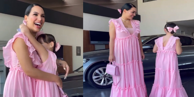 Andrea Valdiri le regaló un Mercedes a su hija de 12 años