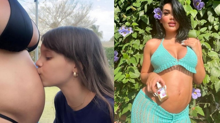 Andrea Valdiri y tatuaje en la pelvis