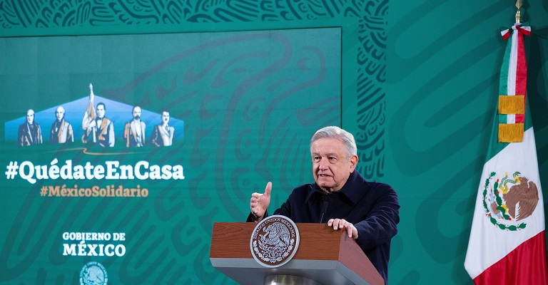 El presidente mexicano presume de buen estado de salud tras la covid-19