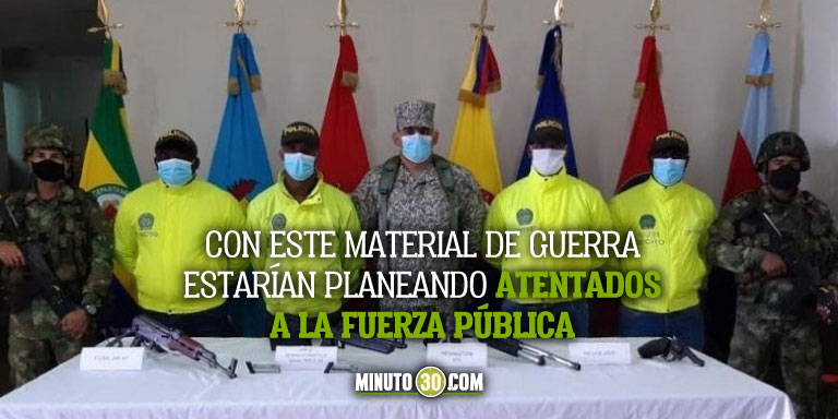 Incautaron armas, al parecer, del Clan del Golfo