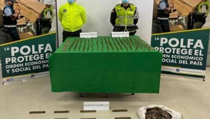 1.600 cartuchos para fusil habrían sido enviados en una caja desde Bogotá hacia Buenaventura