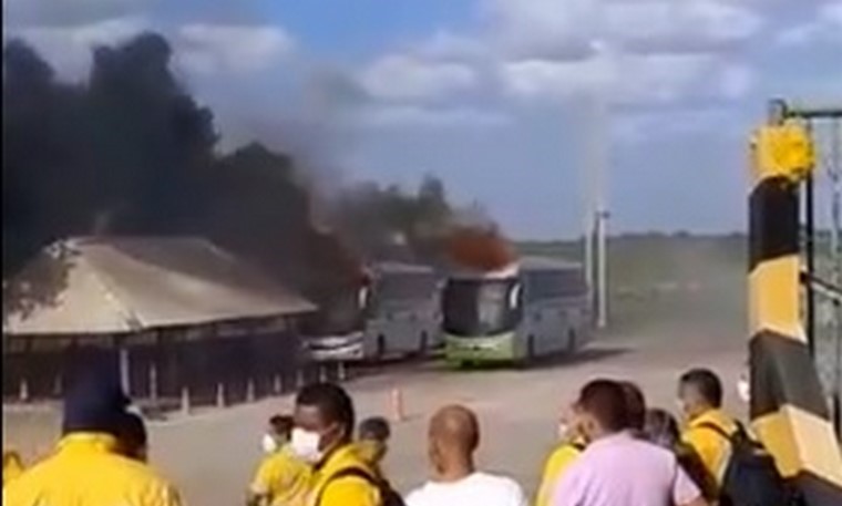 buses quemados