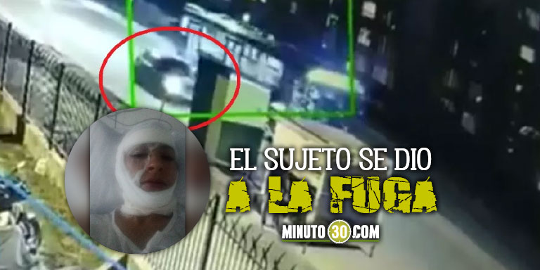 EN VIDEO: Conductor se ‘estampó’ contra un puesto de comidas rápidas y le vació el aceite encima a la vendedora