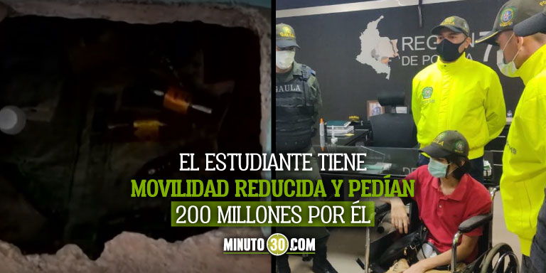 FOTOS: Universitario secuestrado en un hueco de 2 metros en Villavicencio logró escapar y ser rescatado