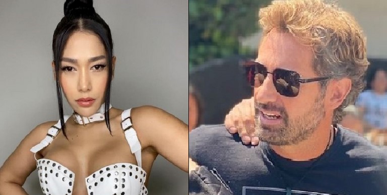FOTO: ¿Se lo vería muy grande? Pillaron al actor Gabriel Soto 'deleitándose' detrás de Farina en los Premios Lo Nuestro 2021 1 Gabriel Soto fue pillado mirando a Farina en Premios Lo Nuestro 2021