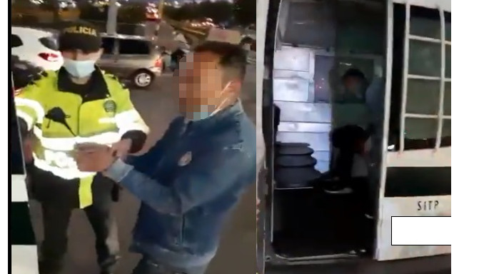 Video: Se hacía pasar como vendedor ambulante en TransMilenio para robar celulares