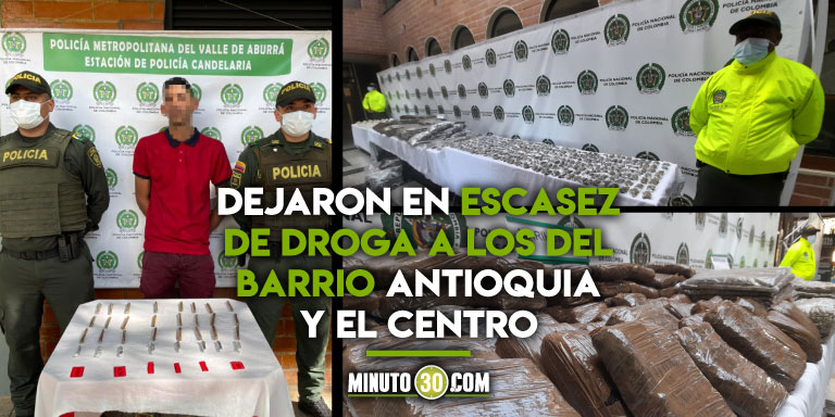 EN VIDEO: ¿Subirá el precio del ‘porro’? Más de una tonelada de “bareta” incautaron en Medellín 1 incautaron