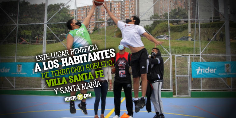 ¡Qué bien! Alcaldía de Medellín arregló la placa polideportiva Mirador de Robledo