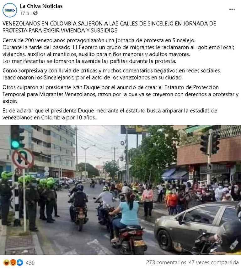Protesta venezolanos