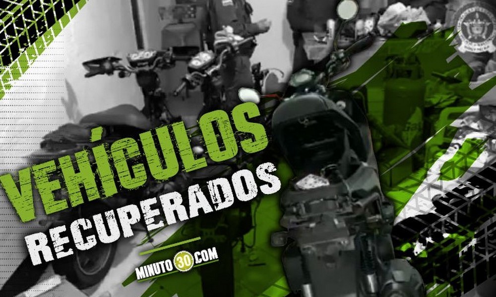 ¡Conozca las placas! Un vehículo y 4 motos con reporte de hurto fueron recuperadas en las últimas horas en el Área Metropolitana