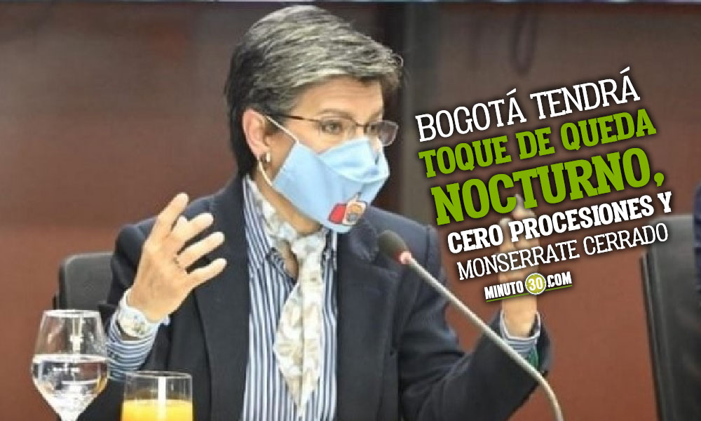 Claudia López anuncia medidas para Semana Santa Claudia López anuncia medidas para Semana Santa