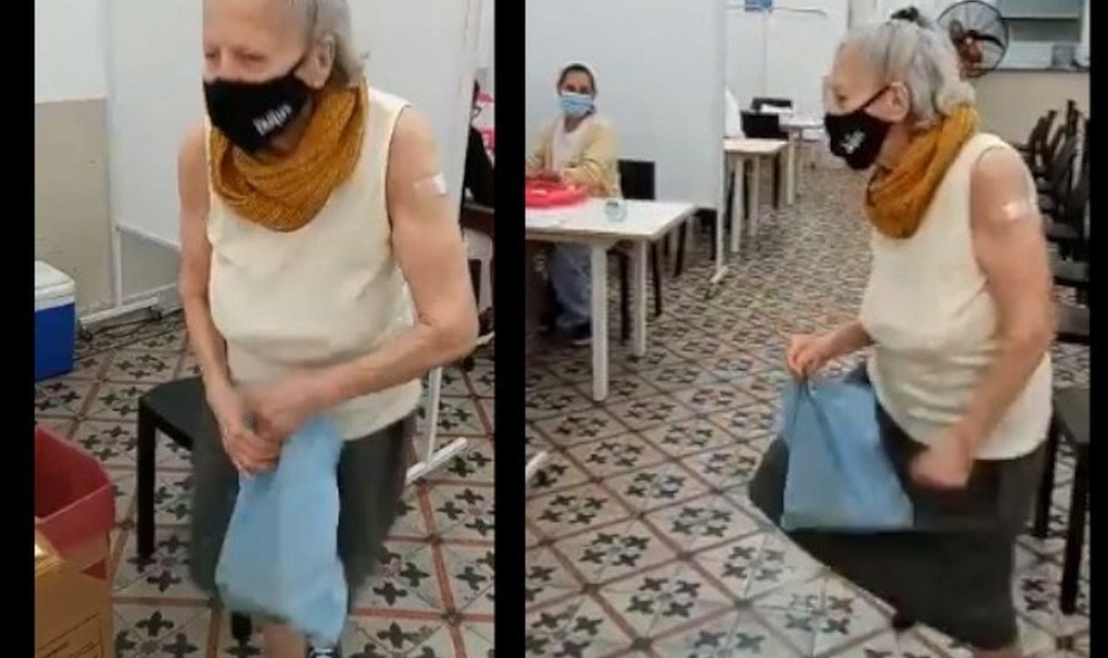 VIDEO. Abuelita se volvió viral tras bailar de felicidad después de recibir la vacuna de COVID-19