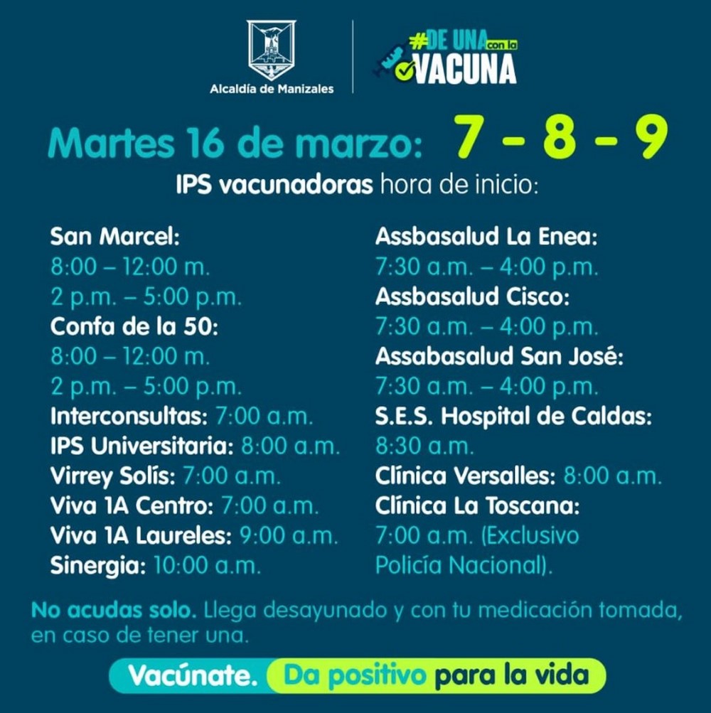 FOTOS: ¡Hay esperanza! Manizales ha vacunado contra el Covid al 61% de los adultos mayores de 80 años 6 Manizales5 2