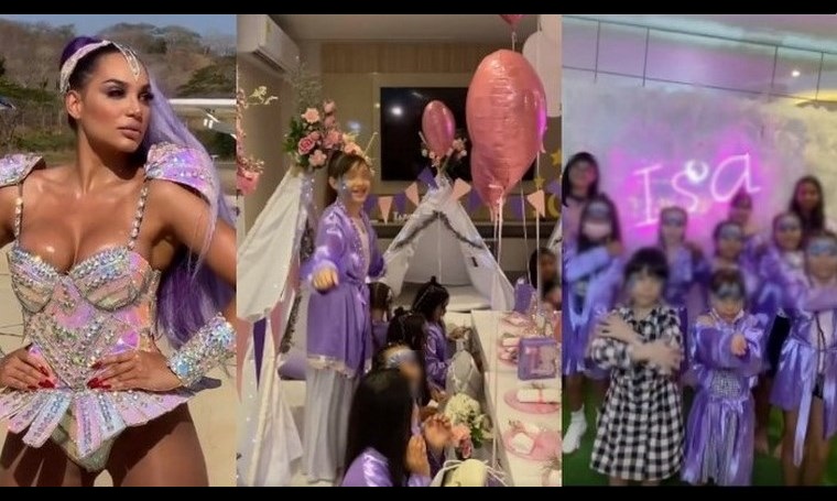 VIDEO. Andrea Valdiri le hizo lujosa fiesta de cumple a su hija, sus amigas recibieron ostentosos regalos 1 andrea valdiri
